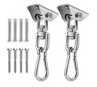 JOYUE Crochet de plafond pour fauteuil suspendu en acier inoxydable rotatif à 360° - Crochet de balançoire silencieux - Charge maximale : 450 kg - Pour bois de béton, poutres en bois, fauteuil