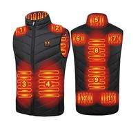 joyvio Gilet chauffant grande taille: Tour de poitrine jusqu'à 180 cm | Conçu pour les hommes pesant entre 90 et 140 kg - Gilet thermique chauffant d'hiver pour extérieur