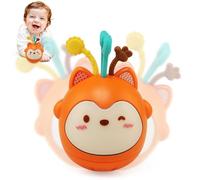 JOYVOVO Renard Culbuto Musical, Jouet Musical pour Enfant, Jouet d'Éveil de Motricité pour Bébé dès 6 Mois, Culbuto Bébé Take Along Tunes avec Lumières et Melodies, Idée Cadeau Bebe