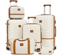 Joyway 6 PCS Set de Valises, Valises Trolley de Voyage, Valises Cabine Ultra-Légère, roulettes à 360°, Verrou TSA et Intérieur Compartimenté, Inclus 1 Sac à Bandoulière et 1 Sac de Voyage
