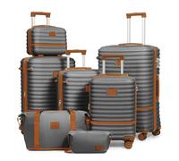Joyway 7 PCS Set de Valises, Valise Trolley de Voyage, Bagages Cabine Ultra-Légère, roulettes à 360°, Verrou TSA et Intérieur Compartimenté, Inclus 1 Sac à Bandoulière et 1 Sac Imperméable
