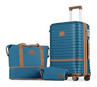 Joyway Set de Valise Voyage, Valises ABS Set de Cabine, Grande Valise Trolley Ultra-Légère, roulettes à 360° et Verrou TSA, Inclus 1 Valise de 24 Pouces, 1 Sac de Voyage et 1 Sac à Bandoulière.