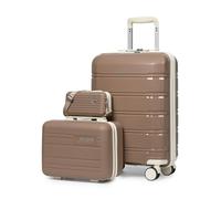 Joyway Set de Valises, 3 PCS Ensemble de Valise Trolley Voyage, Ultra-Légères Bagages de Cabine 20", avec Roues Multi-Angles Spinner et Serrure TSA, Inclus 1 Trousse de Toilette et 1 Sac Bandoulière