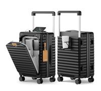 Joyway Valise avec Avant Poche Ordinateur, PC Trolley Cabine Set-57x40x25cm, Ultra-Léger et Portable, 4 roulettes Doubles Pivotantes et Serrure TSA Idéal pour Les Voyages Courts
