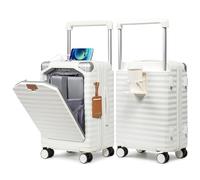 Joyway Valise avec Avant Poche Ordinateur, PC Trolley Cabine Set-57x40x25cm, Ultra-Léger et Portable, 4 roulettes Doubles Pivotantes et Serrure TSA Idéal pour Les Voyages Courts