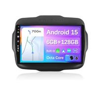 JOYX - [6G+128G] - Android 15 Autoradio Pour Jeep Renegade (2015-2018) - INTEGRE DSP/Carplay/Android Auto - GRATUITES LED Caméra MIC - 2 Din 9 Pouce -Soutien Dab Volant WLAN 4G BT 360-Caméra Fast-boot
