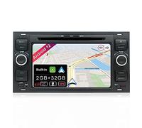 JOYX Android 10 Autoradio pour Ford C-Max/Connect/Fiesta/Focus/Fusion/Galaxy/Kuga S-Max/Transit/Mondeo - 2G+32G - Caméra Canbus Microphone GRATUITES -2 DIN 7 Pouces -Soutien DAB BT5.0 4G WLAN Carplay