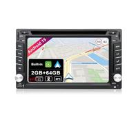 JOYX Android 15 Autoradio Navigation Voiture stéréo | Caméra arrière Microphone GRATUITES | 2G/64G |GPS 2 Din | 6.2 Pouce | Soutien Dab Volant Bluetooth5.0 OBD WLAN 4G Carplay Android Auto Google