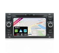 JOYX Android 15 Autoradio pour Ford C-Max/Connect/Fiesta/Focus/Fusion/Galaxy/Kuga S-Max/Transit/Mondeo - 2G+64G - Caméra Canbus Microphone GRATUITES -2 DIN 7 Pouces -Soutien Dab BT5.0 4G WLAN Carplay