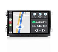 JOYX Android 15 Autoradio pour VW Golf/Skoda/Seat/Passat/Polo - 4G+64G - Built-in DSP/Carplay/Android Auto - 2 Din 9 Pouce - LED Caméra MIC GRATUITES - Soutien Dab Volant BT WLAN 360-Caméra Fast-Boot