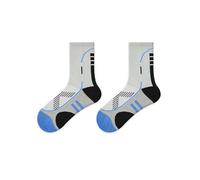 Joyxien 2 paires de chaussettes de sport professionnelles pour femme, absorbantes de la transpiration, respirantes, confortables et durables., S0013 Bleu cendré, Taille unique