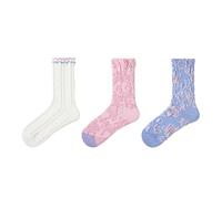 Joyxien Lot de 3 paires de chaussettes décontractées simples et exquises en dentelle à pois en coton peigné confortable pour femme, R8963 est surpris par Chunman, Taille unique