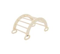 Joyz Arche d'Escalade pour Enfants, Naturel, Bascule en Bois, 74x41x38,5 cm, Echelle