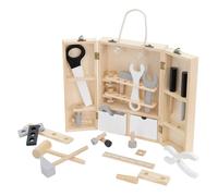 Joyz Boîte à Outils pour Enfants avec 8 Outils, Mallette en Bois, Jouet Montessori 1 An +,