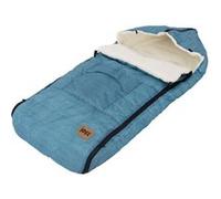 Joyz Chancelière pour pousette bébé 94x48x10 cm en polyester bleu jeans sac de couchage universelle fermeture éclair résistante aux intempéries antidérapants couverture port-bébé douillette d'hiver Bl