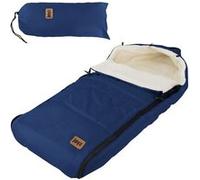 Joyz Chancelière pour pousette bébé 94x48x10 cm en polyester bleu sac de couchage universelle fermeture éclair résistante aux intempéries antidérapants couverture port-bébé douillette d'hiver Dunkelbl