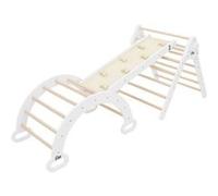 Joyz Structure à Grimper 4 en 1, Kit 3x Arche à Grimper + Planche de Glisse + Triangle Braun G