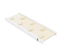 Joyz Toboggan pour Triangle d'escalade avec 7 Prises, Bois Blanc, Planche à Glisser, Rampe Arc d'escalade, Triangle Pikler, Jouet Montessori, Intérieur, Structure pour Enfants de 2 Ans et Plus