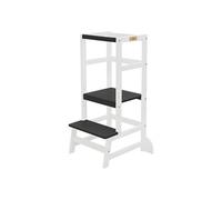 Joyz Tour d'Apprentissage pour Enfants, Chaise d'Observation Montessori à partir de 1 an, Grau, Weiß