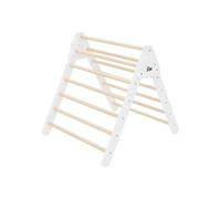 Joyz Triangle d'Escalade pour Enfants, Bois Massif Blanc, Structure d'Escalade Intérieure, Blanc