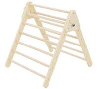 Joyz Triangle d'Escalade pour Enfants, Bois Massif Nature, Structure d'Escalade Braun G