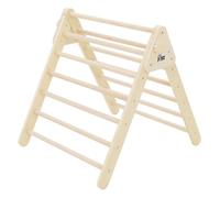 Joyz Triangle d'Escalade pour Enfants, Bois Massif Nature, Structure d'Escalade Intérieure, Triangle Pikler, Jouet Montessori, Bébé