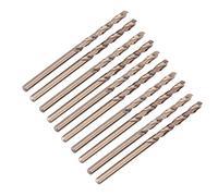 Joyzan 10pcs Foret M35 Cobalt HSS-CO, Hélicoïdal Outil avec Tige Droite Résistant Chaleur, Acier Rapide Pointe Fendue Degré Métaux Dur Fonte Cobalt Lot Trempé Durée Set Pour Inoxydable Cuivre Métal