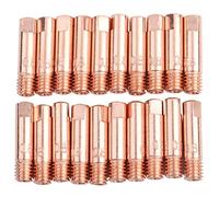 Joyzan 20 Pièces Pointe de Contact En Cuivre, Embouts de Contact de Soudure Pointe Fil De Guidage D'accessoire de Pistolet de Soudage Cuivre 24kd Pour Consommables de Torche de Soudage MIG/MAG(0.8mm)