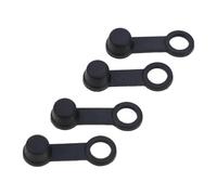 Joyzan Bouchons De Vis Purge Freins, Bouchon en Caoutchouc Graisse Mors Frein Housse Protection Moto D'Étrier Couvercle Cache Poussière Mamelon Antipoussière de Raccord Anti Purgeur Noir, 4 PCS