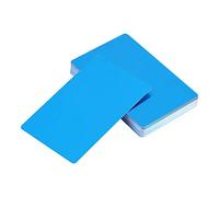 Joyzan Carte Visite Métal, Laser Gravé Alliage Aluminium épaisseur Client Cadeau Bricolage Blanc Gravée Cadeaux Vierge étiquette Impressionnante Gravure Lisse Texture Affaire Impression 5 Couleur