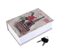 Joyzan Coffre Fort De Livre, Boîte Sécurité Secrète Dictionnaire Vintage Storage Caché Clé Maison Argent Bijoux Forme Combinaison Pièce Monnaie Créatif Verrou Sécurisée Cachée Boîtier Stockage