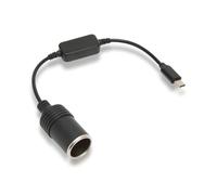 Joyzan Convertisseur Câble Ver Allume Cigare Voiture, USB C Mâle Femelle 12V Voiture Cigarette Prise Adaptateur Alimentation Caméra Embarquée Chargeur Fonctionne Appareil Enregistreur Conduite