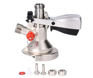 Joyzan Coupleur Fût, Sonde Acier Inoxydable Corp Laiton Distributeur Robinet Distribution Boisson Bière Fût Cola Brassage Soupape Surpression Sécurité Connecteur équipement Maison Valve Air Tête