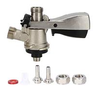 Joyzan Coupleur Robinet Fût, Brassage Bière Pression Dispositif Couplage équipement Distribution Homebrewer Fête Restaurant Pique-Ni Fût Soupape Surpression G5/8 Laiton Sécurité 304Acier Inoxydable