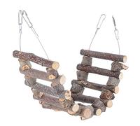 Joyzan Échelle en Bois avec Corde, Balançoire De Perroquet Jouet d’Oiseaux pour Perroquets Trainning Oiseaux Corde Pont Tournant Pet Escalier Jouef Naturelles Souple Bridge Swing Ladder Perruches