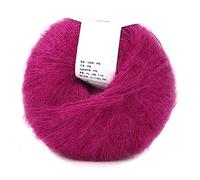 Joyzan Fil Laine Mohair, Doux Tricoter Chaud Angola Mohair Bricolage Crochet Châle écharpe Chaussette Chapeaux Fibre Douce Cachemire Léger Main Pelote Fourniture Pull Tricot Artisanat Populaire