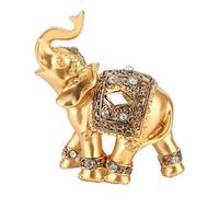 Joyzan ¨¦l¨¦Phant Statue D¨¦cor Figurine avec Tronc vers Le Haut ¨¦l¨¦Phant Ornement D¨¦cor ¨¤ La Maison pour Chanceux Feng Shui Richesse D¨¦cor ¨¤ La Maison Bonne Chance[9 * 9cm ]