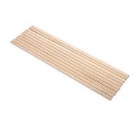Joyzan Lot De 10 Bâtons D'artisanat En Bois, Art Blanc Bouleau Chevilles Pôle Tige, Baguette Bois à Papa Sable Table Modèle Scène Décoration Logement Pour Bricolage Arts Créatifs Décoration(8MM*30CM)
