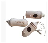 Joyzan Lot de 3 petites maisons à oiseaux en bois massif fabriquées à la main - Kit de suspension mignon - Cadeau de jardinage - Nid d'oiseau - Décoration d'intérieur - Décoration de jardin