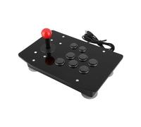 Joyzan Manette Arcade, Fight Stick Joystick USB Fighting Street Rocker Fighter Poignée Bouton Fixe Grand Panneau D'aspiration DIY Rotation Contrôleur Pièces Rechange Réglable Style Compétition