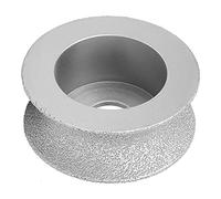Joyzan Meule Diamantée Brasée, Concave Grinding Wheel Meule à Pierre Humide et Sèche Disque Abrasif Concave Meuler Quartz Artificielle Outil Meulage Céramique Marbre Granit Verre Carrelage 7,3 x 4 cm