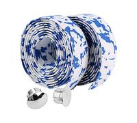 Joyzan Ruban Guidon Vélo Bouchon Barre, 2Rouleaux Adhérence Supérieure Mousse Caoutchouc Route Guidoline Bicyclette Bande Ceinture Bar Tape Cuir Antidérapant Absorbant Confort Cintre Barre Montagne