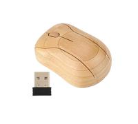 Joyzan Souris sans Fil, Bambou Silence Optique Wireless Mouse Ultra Portable avec Mini Récepteur USB PC Ordinateur Roulette de Défilement Quadridirectionnelle Bureau Résistante à Transpiration