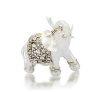 Joyzan Statue Elephant Chanceux, Bonne Chance Feng Shui éléphant Doré Sculpture Collection Porte Bonheur Richesse Figurine Cadeau Voiture Plateau Home Office Desktop Décoration Maison