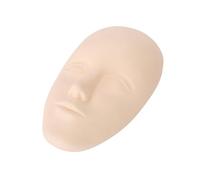 Joyzan Tête de Peau Pratique Tatouage, Faux Sourcil Eyeline Lèvres Modèle Caoutchouc Fausse Maquillage Modèle Visage en Silicone Visage pour Débutants et Artistes Permanent Entraînement Professionnel