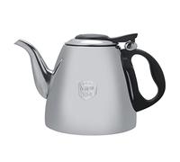 Joyzan Théière en Acier Inoxydable, Théières pour Cuisinière Induction Êlectrique Gaz Portable Thé Café Bouilloire Plaque Anti Goutte avec Poignée Résistante Chaleur Caféière Maison Cuisine(1.5L)