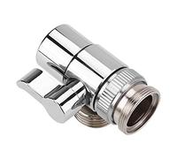 Joyzan Valve de Dérivation Robinet en Laiton, Adaptateur Tuyau Flexible Fixation Vanne Répartition Robinets Dérivation de l'eau Pièce Rechange Jardin pour Cuisine Salle Bain Lavabo Argent M22 X M24