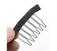 Jozlynn Lot de 12 peignes métalliques pour perruque à 6 dents - Noir