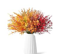 JOZMMZEOOA 12 Pièces Fleurs Artificielles Deco,Automne Bouquet Fleur Artificielle Décoration Automne Fausse Plante Interieur,pour Plantes de Balcon Fleurs Soie Branches d'automne