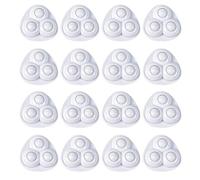 JOZMMZEOOA 16 Pièces Mini Roulettes Meubles Pivotantes 360 Degrés Roulettes Autocollantes Billes Meubles Silencieuses,pour Meubles Canapé D'Armoire (Nylon Blanc)